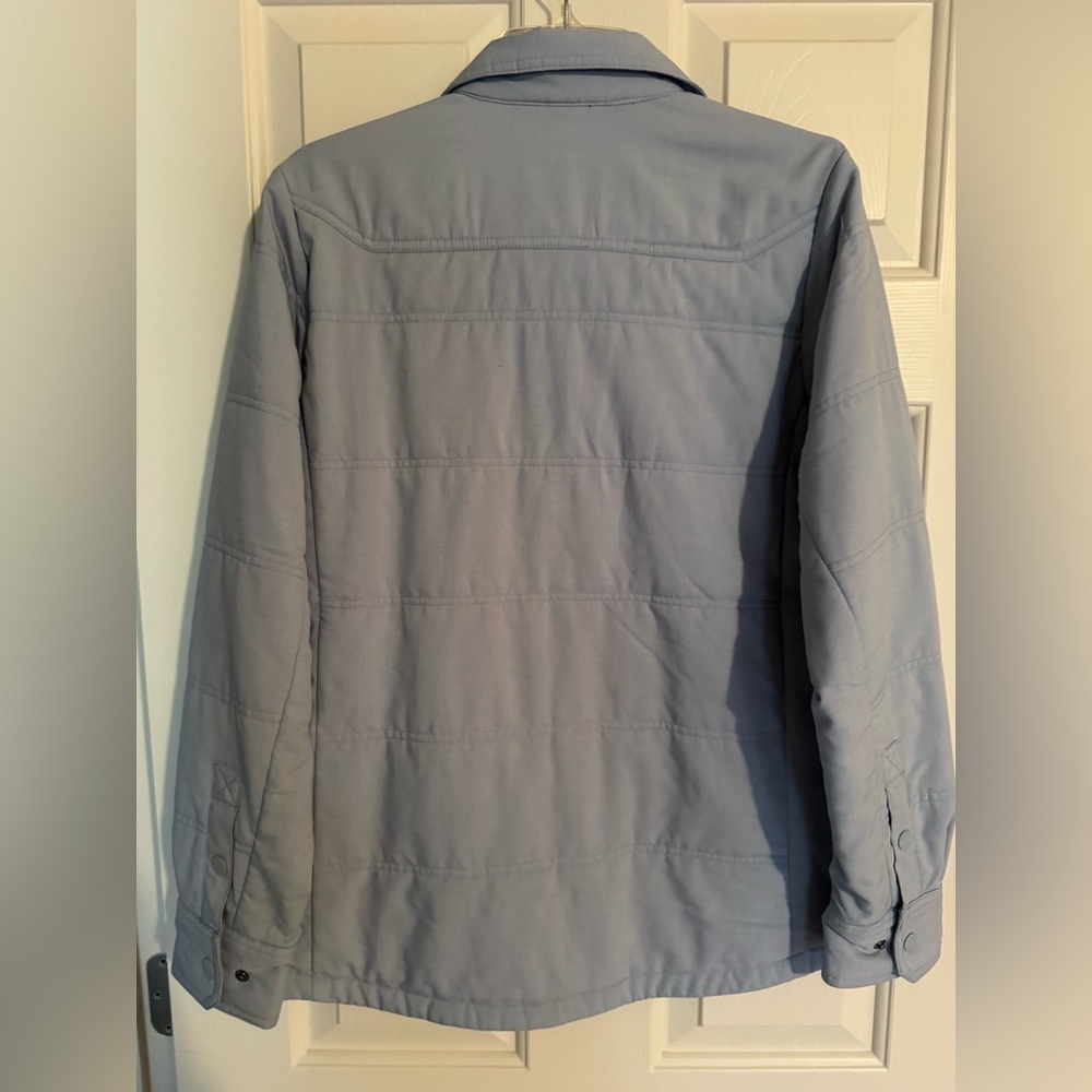 Orvis Pale Blue Quilted Snap-Front Jacket. Great Condition!! Size Medium. - Picture 7 of 7
